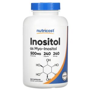 Inositol (500 mg) (240 cap) (240 servicios) - Nutricost