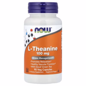 L-Theanine 100 mg (NOW) - Relajación, Concentración y Bienestar Mental