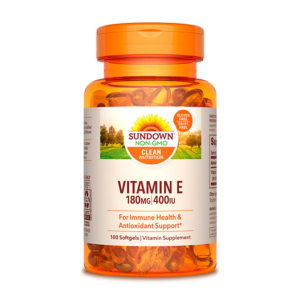 Vitamina E 400 IU Sundown 100 Cápsulas | Suplemento Antioxidante