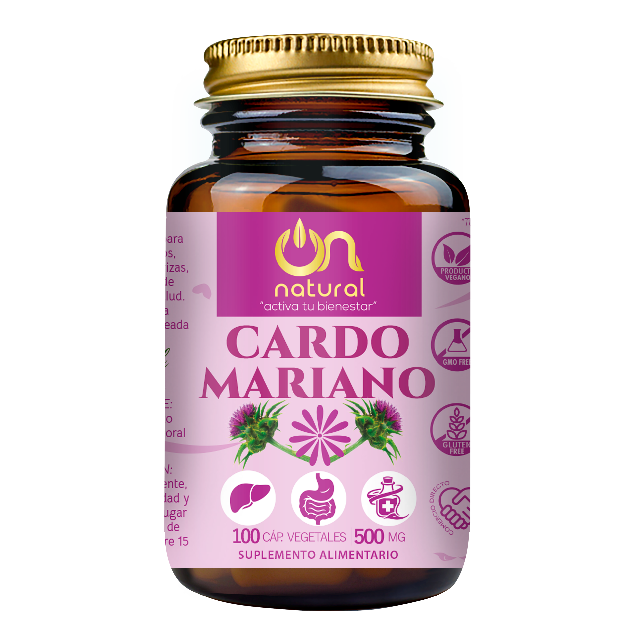Cardo Mariano 500 mg – 100 Cápsulas Vegetales | ON NATURAL