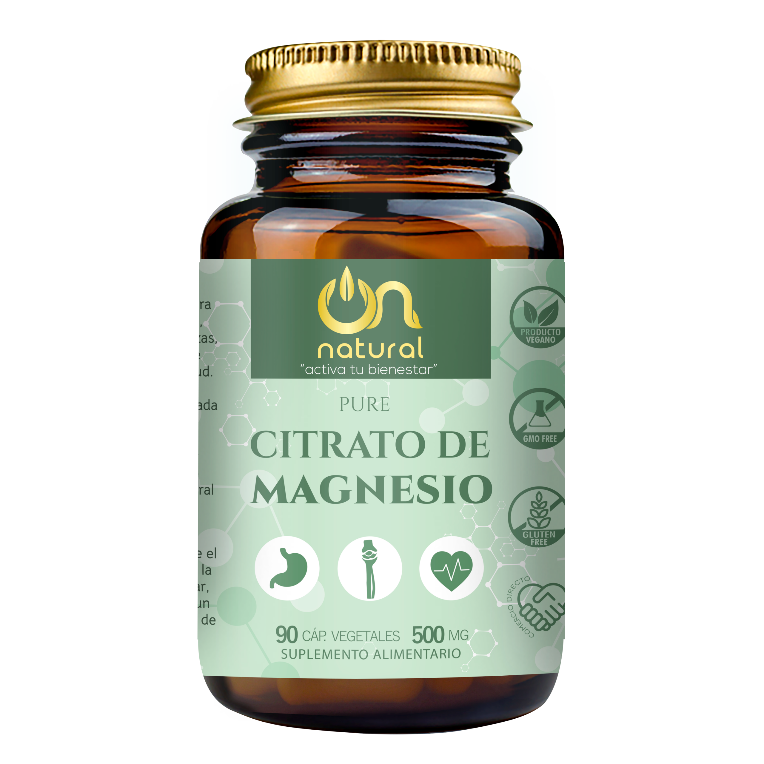 Citrato de Magnesio 500 mg – 90 Cápsulas | ON NATURAL
