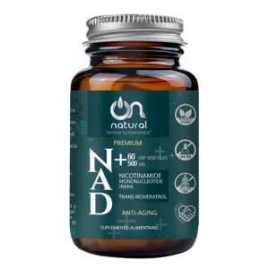 NAD+ (NMN+TRANS-RESVERATROL) 500 mg – 60 Cápsulas Vegetales | ON NATURAL
