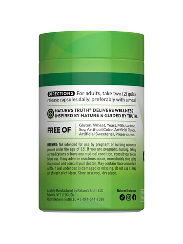 NAD+ Complex 1000 mg con Resveratrol | Nature’s Truth - Imagen 3